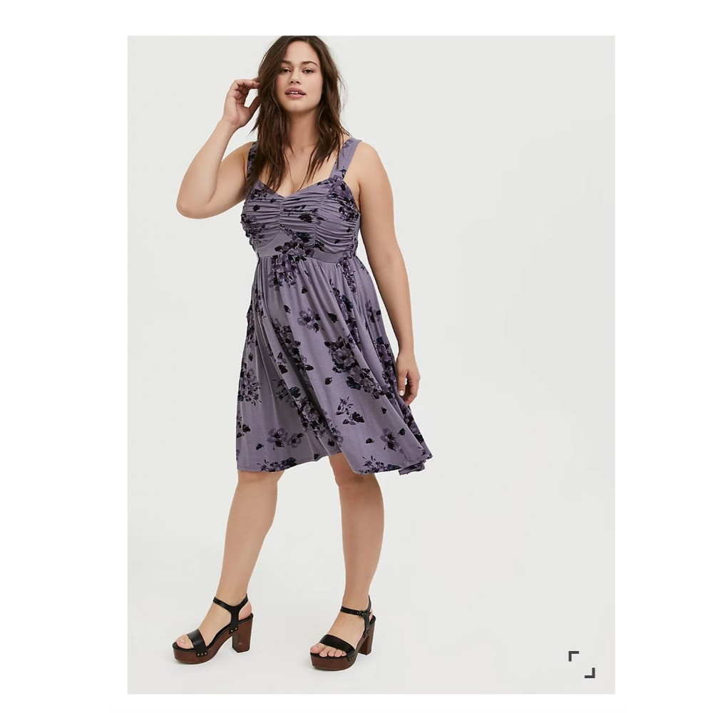 TORRID MINI SUPER SOFT SKATER DRESS